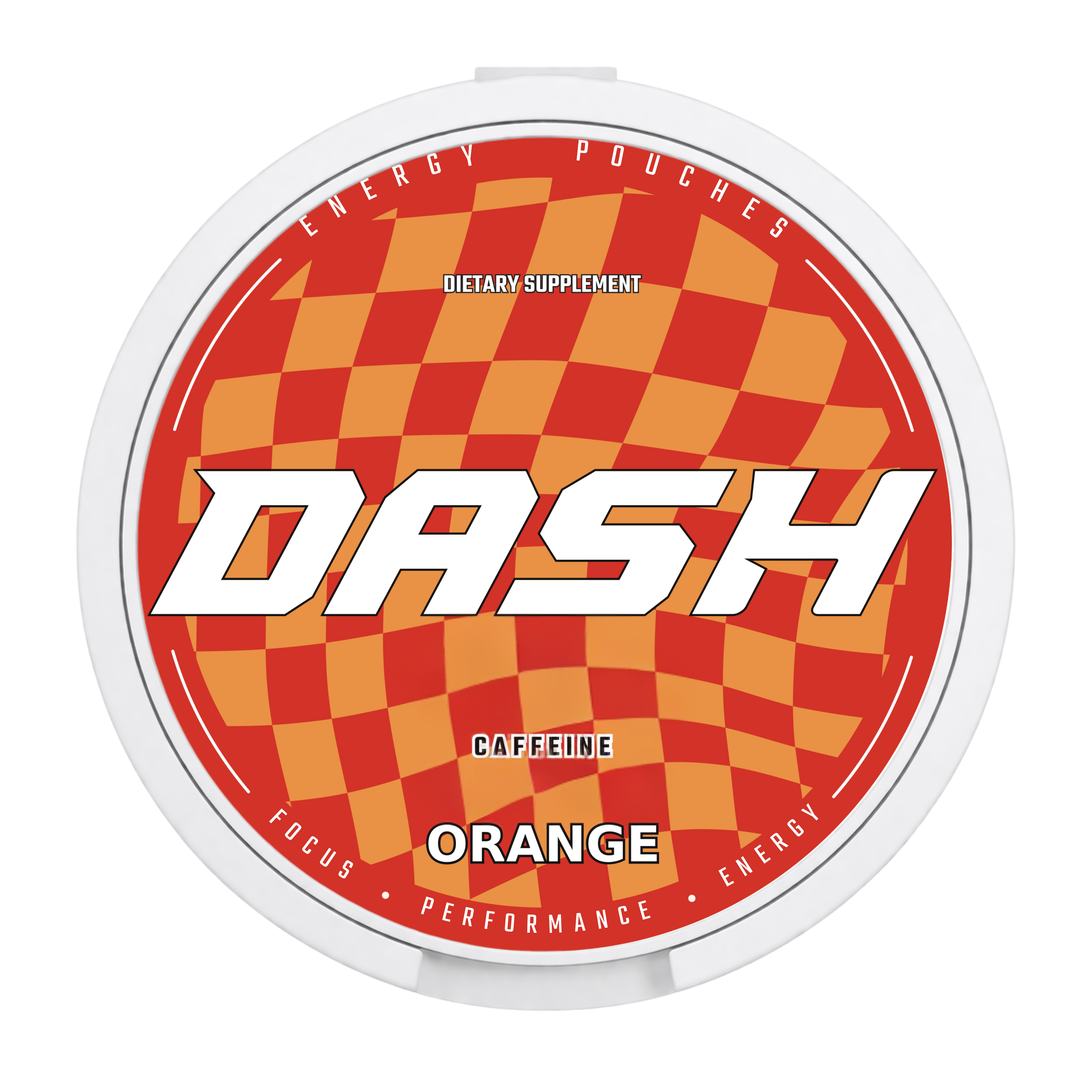DASH Orange caffeine pouch