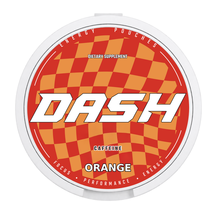 DASH Orange caffeine pouch
