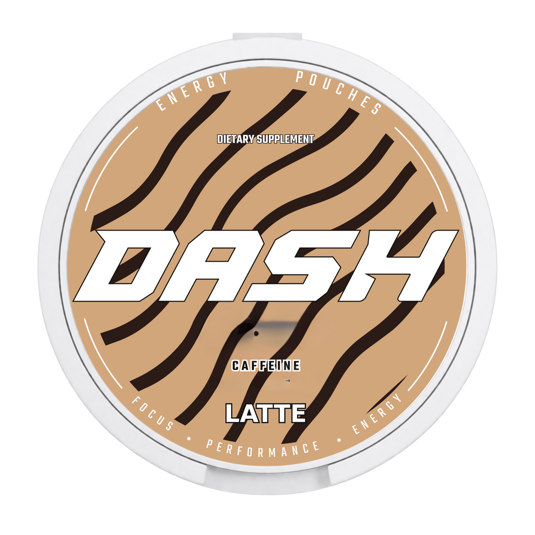 Latte caffeine pouches