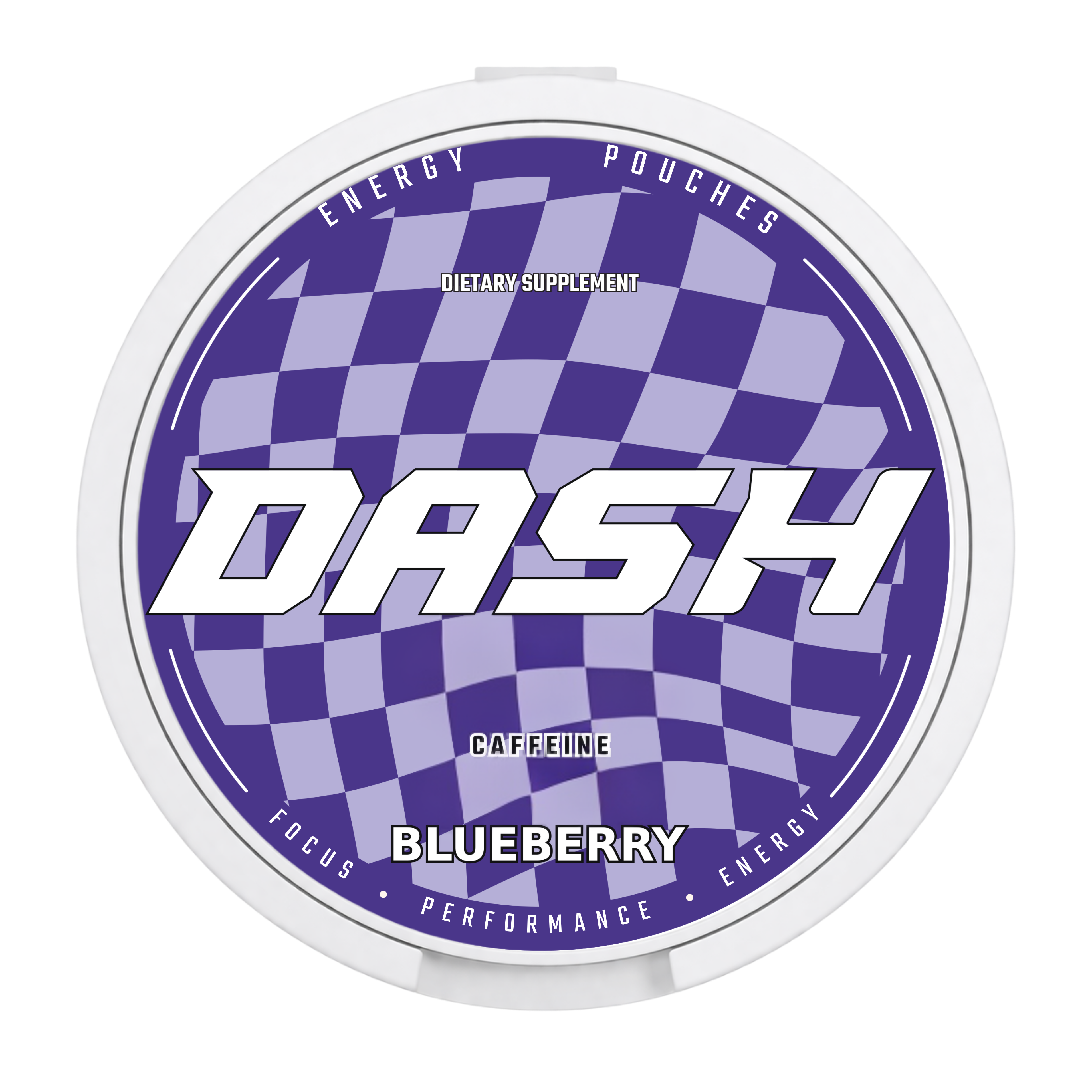 DASH Blueberry caffeine pouch