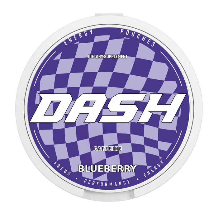 DASH Blueberry caffeine pouch