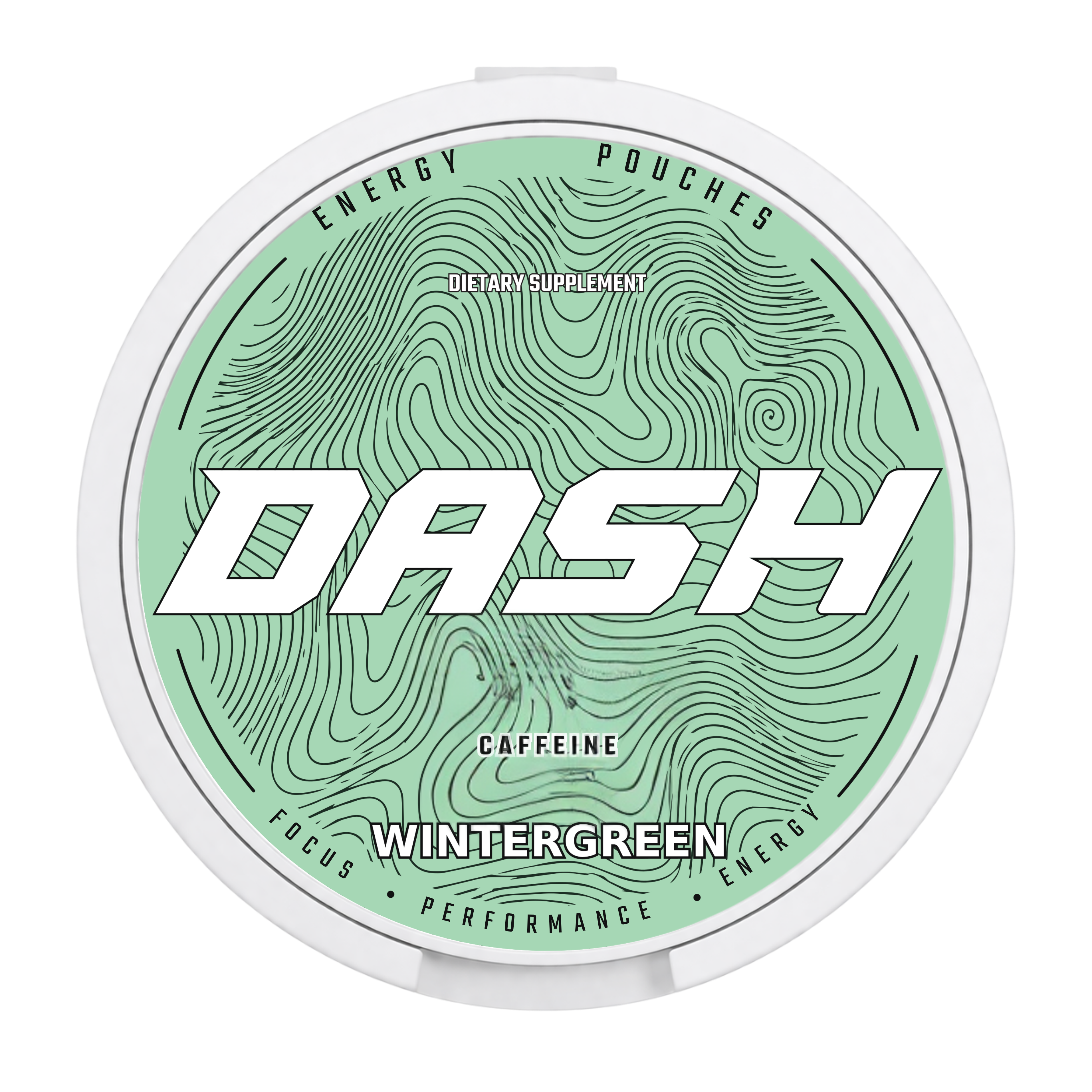 DASH Wintergreen caffeine pouch